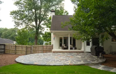 Flagstone Patio Installation example