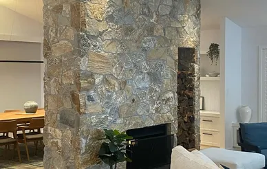 Natural Stone Veneer Installation example