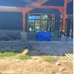 Stone Column Bases and Wainscot on a Craftsman Porch, photo 4