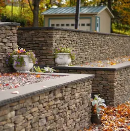 Dry-Stacked Stone Terrace Walls and Steps, photo 3