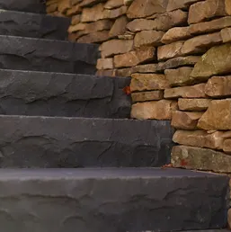 Dry-Stacked Stone Terrace Walls and Steps, photo 4