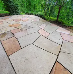 Flagstone Patio Over an Existing Concrete Slab, photo 3