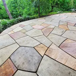 Flagstone Patio Over an Existing Concrete Slab, photo 5