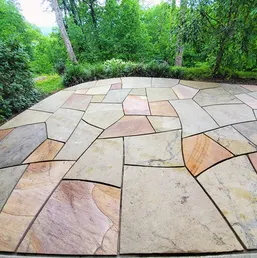Flagstone Patio Over an Existing Concrete Slab, photo 6