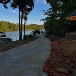 Flagstone Patio and Stone Steps on a Sloped Lot, photo 4