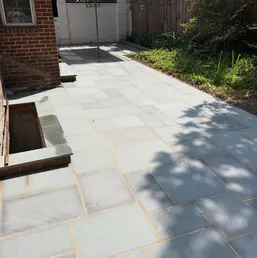 Rectangular Bluestone Patio Beside a Brick Home, photo 3