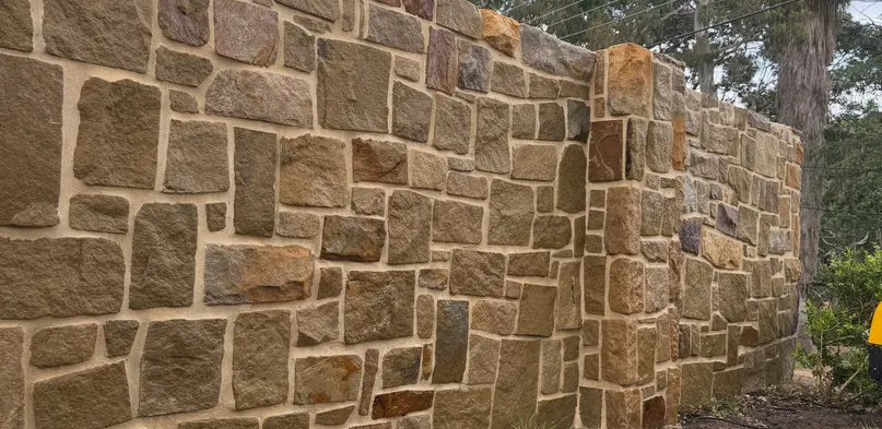 Sandstone Ashlar Garden Wall