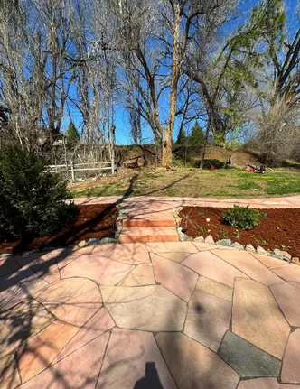 Sandstone Flagstone Patio and Garden Path