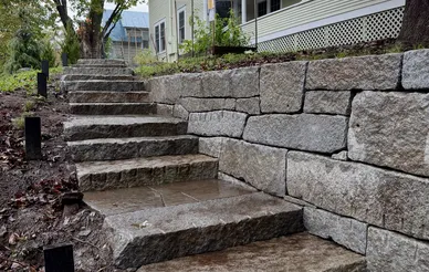 Stone Steps Installation example