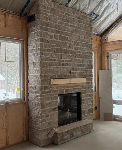 Stone Veneer Repair detail view