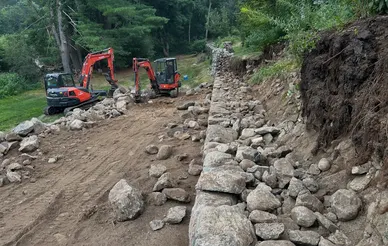 Stone Wall Repair example